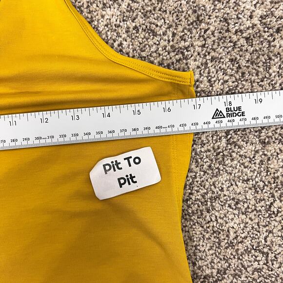 ATHLETA Women's S Earthen Ochre Essence Vital Tie Open Back Yoga Athleisure Tank - Picture 9 of 11